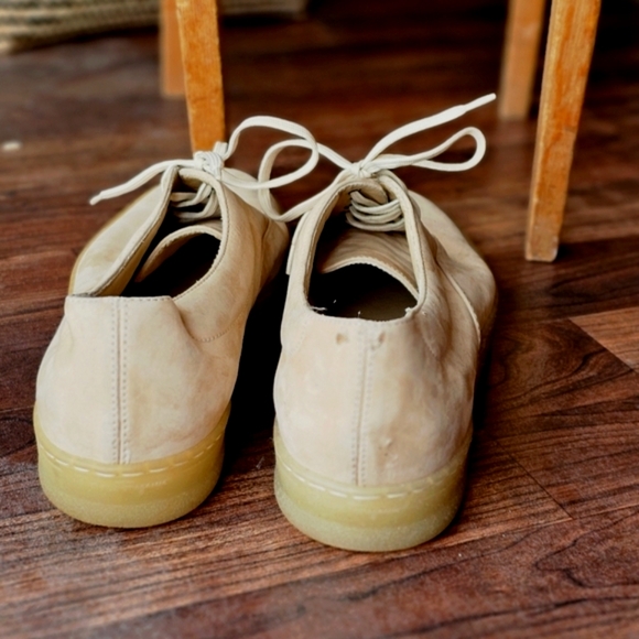 Salvatore Ferragamo Beige Leather Sneakers - Picture 8 of 11